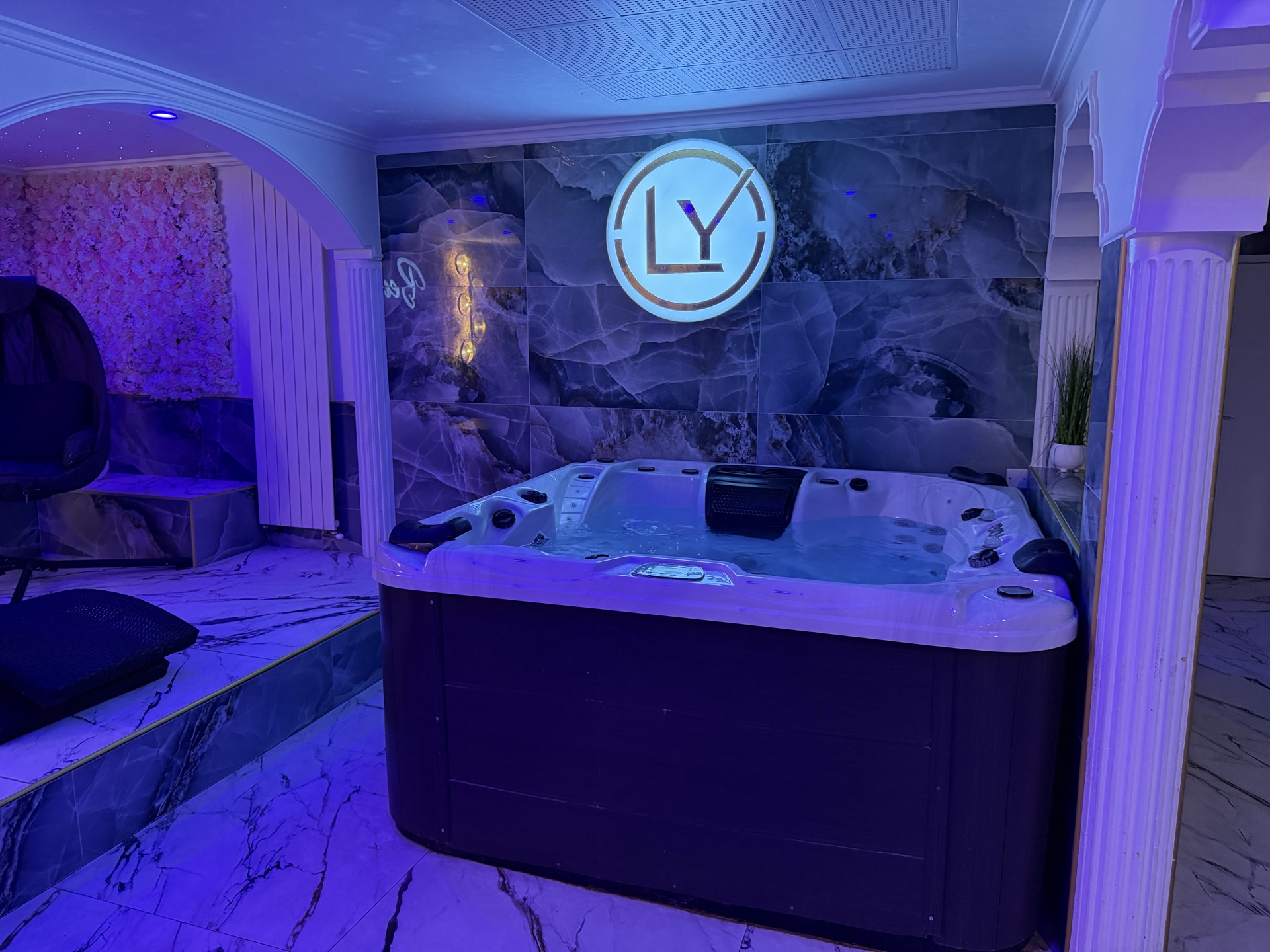 Espace jacuzzi en ambiance